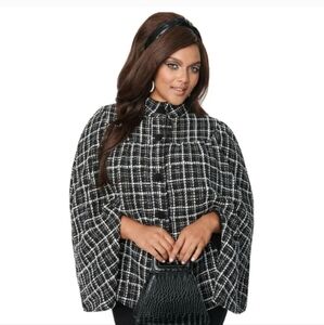Smak Parlour tweed vintage style cape